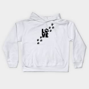 PAWS I Love My DOG Kids Hoodie